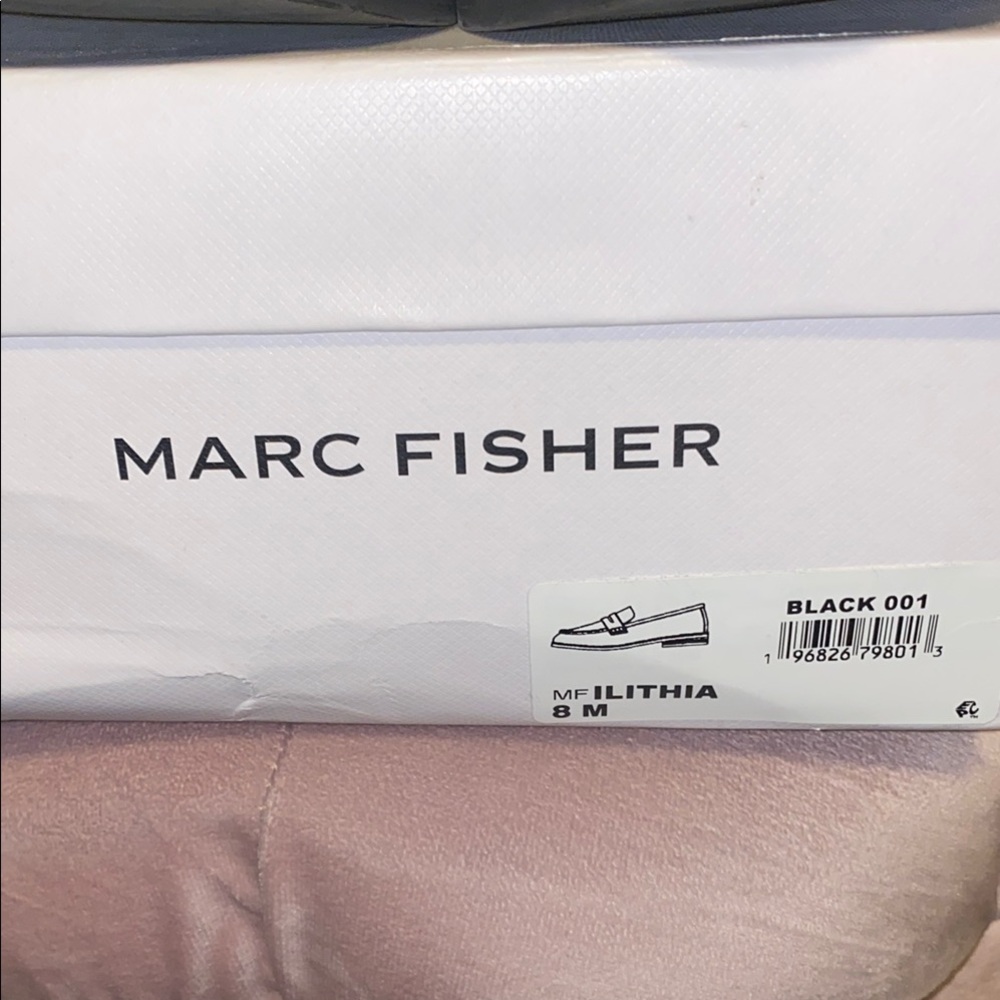Marc Fisher Black Penny Loafers Flats - Picture 3 of 6